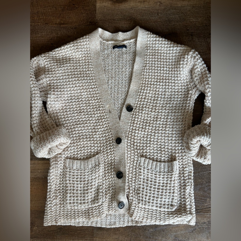 waffle cardigan from American Eagle